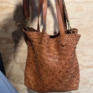 Medium Transport Crossbody Woven Madewell Tote